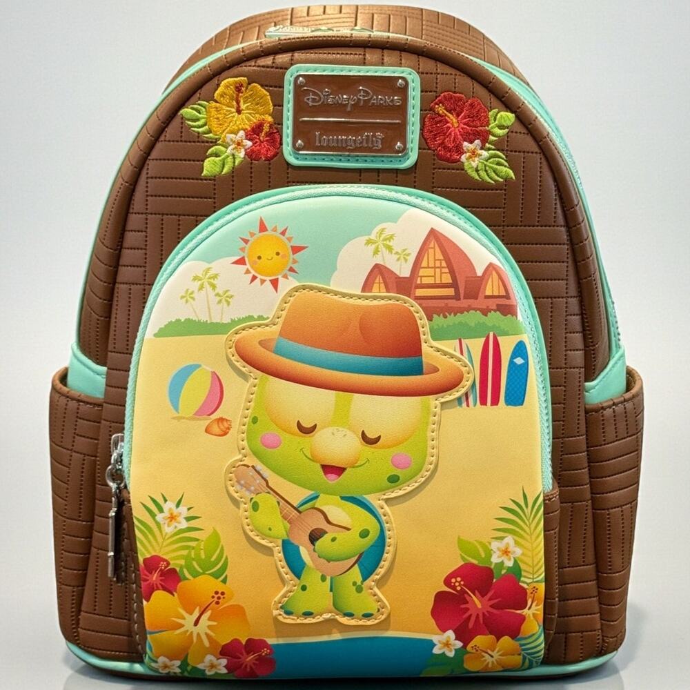 Disney Parks Olu Mel Ukulele Mini Backpack Loungefly NWT Aulani Jerrod Maruyama
